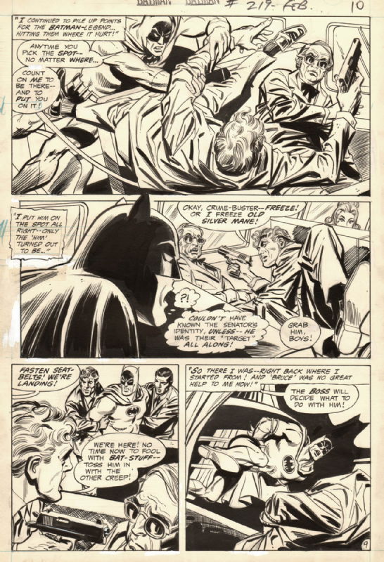 Batman 219 Page 9, in Soumya Das's Bronze Age Batman Comic Art Gallery Room