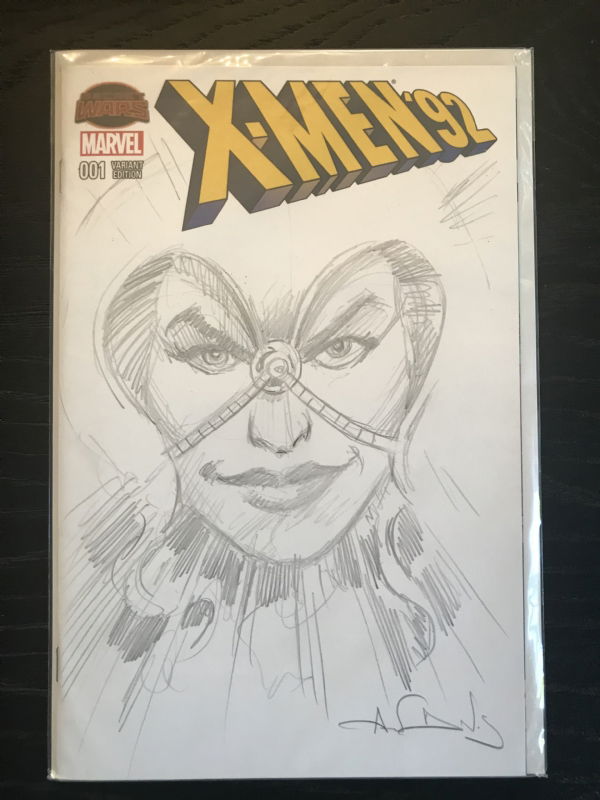 Psylocke, in Robert Bagshaw's Comic Book Blank Sketch Covers Comic Art ...