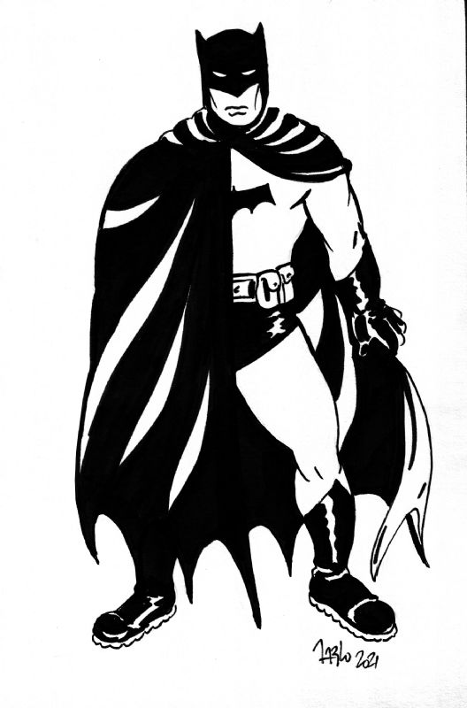 Batman inspired on Mazzuchelli's work, in Pablo Sanchez's Superheroes ...