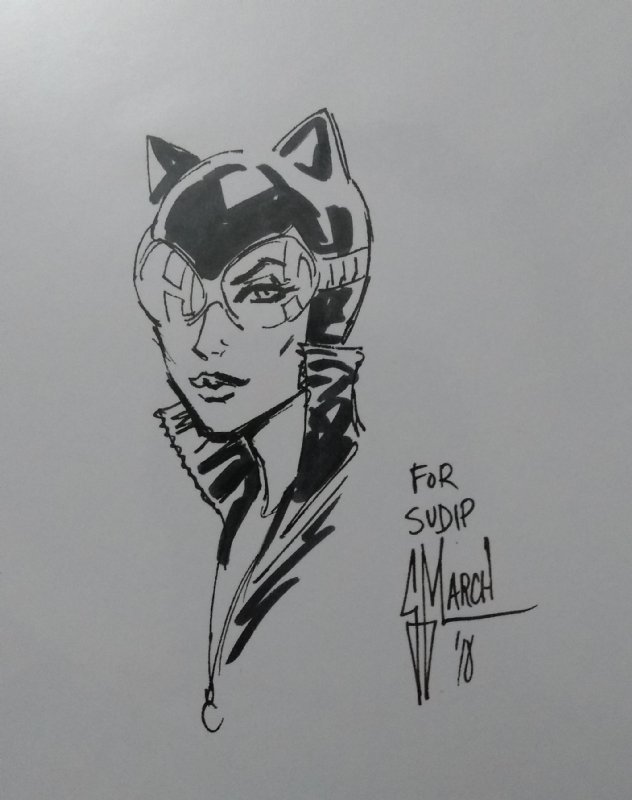 Catwoman Guillem March In Sudip Dasguptas Batcave Comic Art Gallery