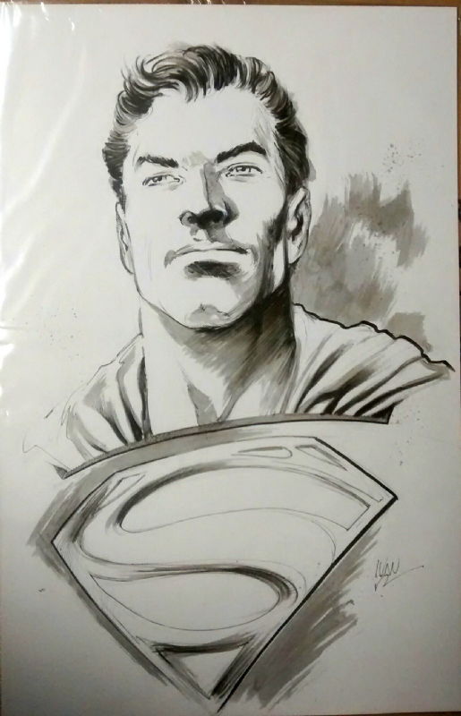 Superman By Ivan Reis, In Sudip Dasgupta's Sketches And Commissions 