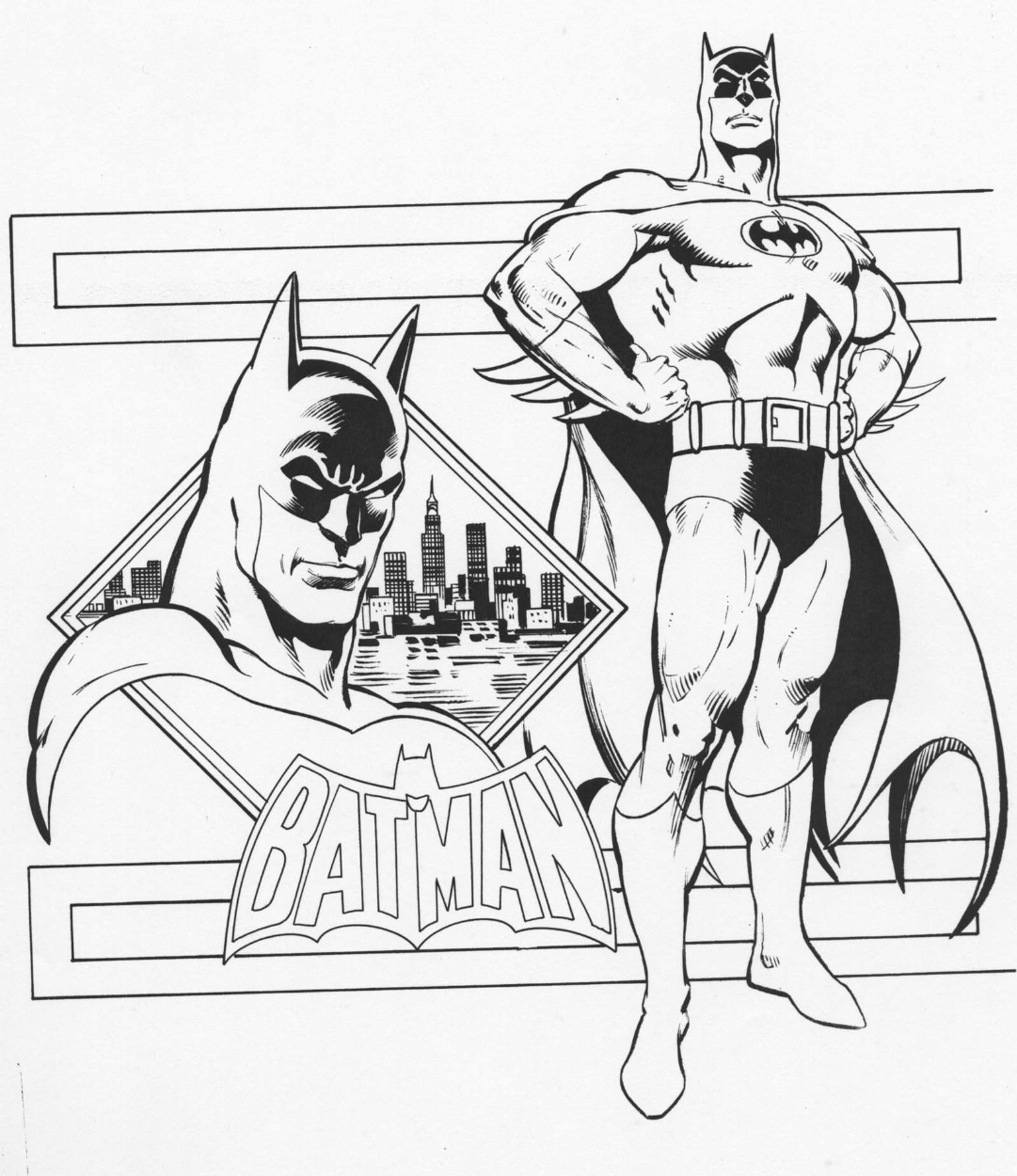 BATMAN style guide, in GERRY ACERNO's INKING over other pencillers Comic  Art Gallery Room