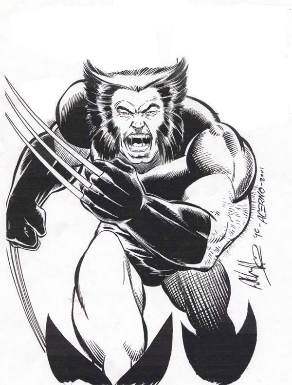 WOLVERINE by BUZZ/ACERNO, in GERRY ACERNO's INKING over other ...