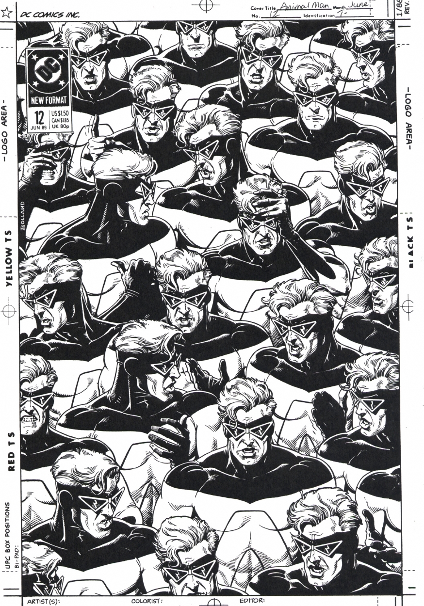Animal Man cover-Brian Bolland, in GERRY ACERNO's The Morgue Comic Art  Gallery Room