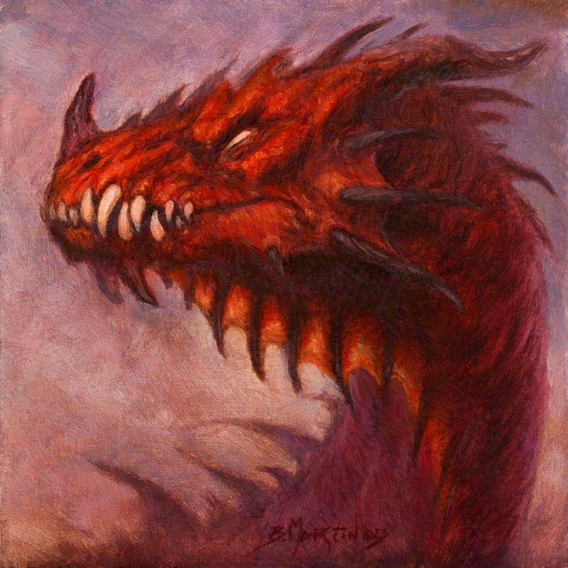 Dragon In Britt Martin S Traditional Art Comic Art Gallery Room