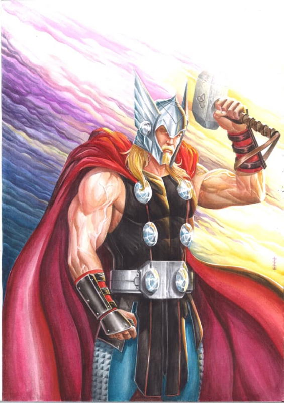 Thor, in Edson Novaes's Sketches,Commissions & Arts for Sale Comic Art ...