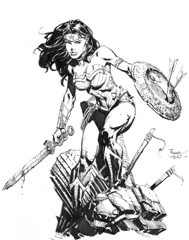 Wonder Woman Commission By David Finch In Andrew Hsiehs Personal Commissions Comic Art Gallery 