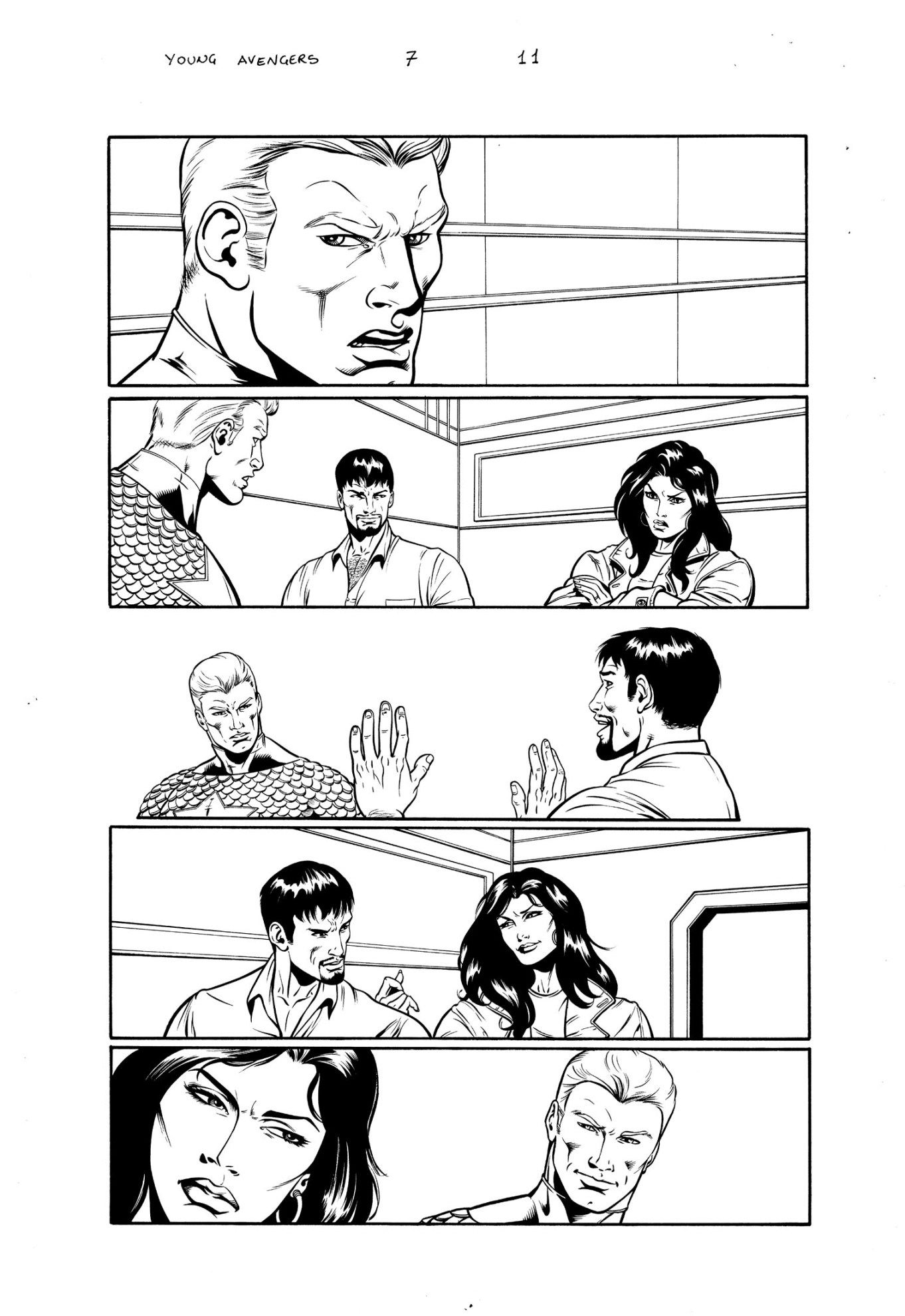 Young Avengers #7 page 11 Captain America Di Vito for sale, in Super ...