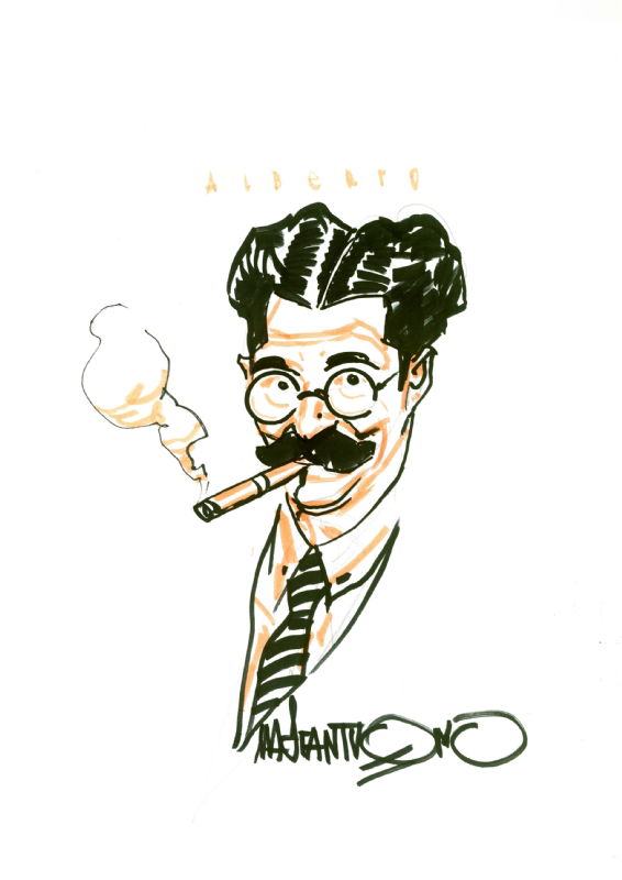 Groucho, in Alberto Pons's Sketch Comic Art Gallery Room