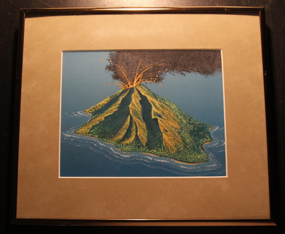 MTG Beta Set - Volcanic Island, in Paul MTG Art's MTG (Magic the Gathering)  Original Art Comic Art Gallery Room