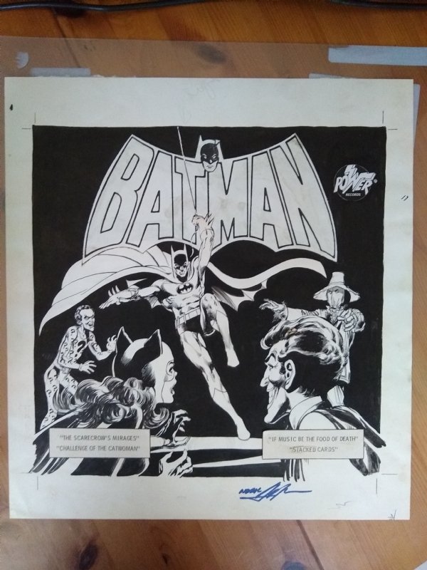 BATMAN Power Records Cover 1975 - Neal Adams, in Paresh Modi's Neal Adams  Comic Art Gallery Room