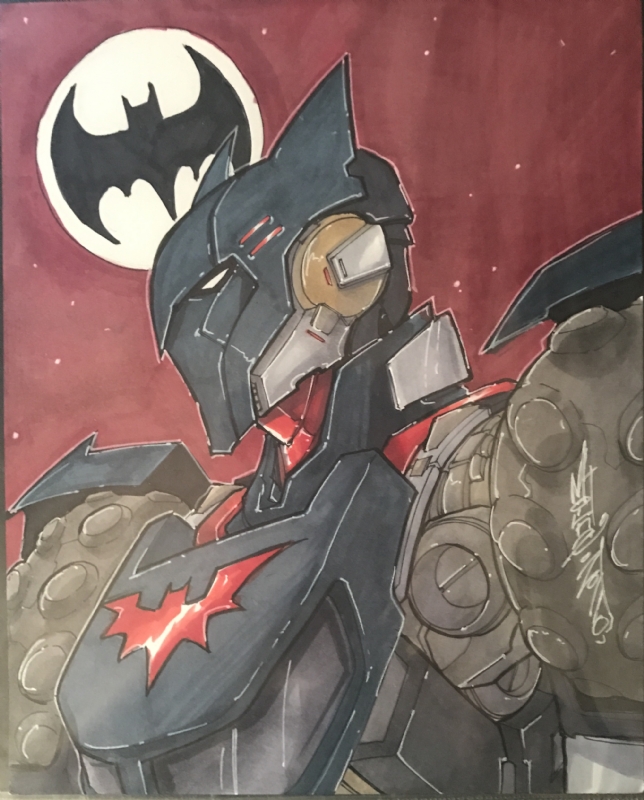 Batman Transformer by Alex Milne, in David C.'s Alex Milne Comic Art  Gallery Room