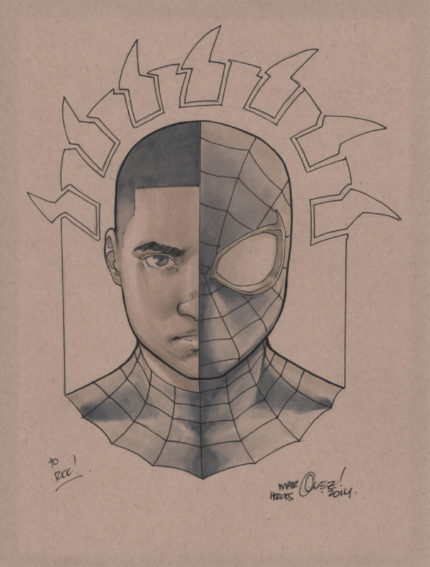 How to Draw Miles Morales Spider-Man: Across the Spider-Verse Sketch