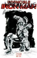 War Machine- ironman sketch cover by kev hopgood Comic Art