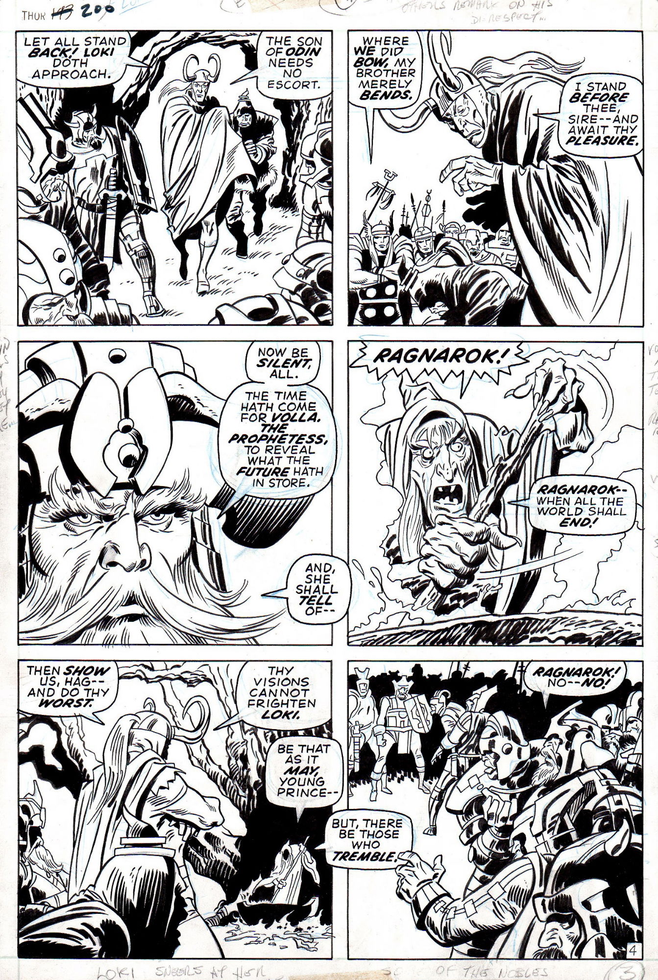 The Might Thor #200 page 4 (1972), in REDEMAGNI CLAUDIO's John Buscema