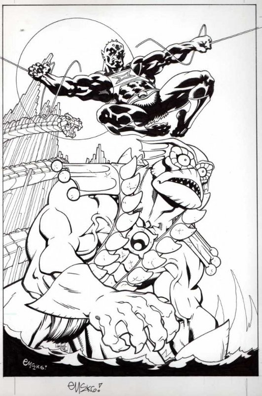 Merman And Webstor By Ed Mcguiness In Frank Cairo S Creature From The Black Lagoon Art Comic Art Gallery Room