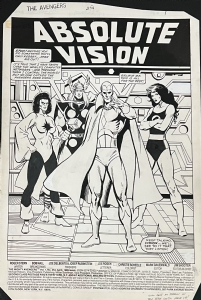 Avengers #254 Comic Art
