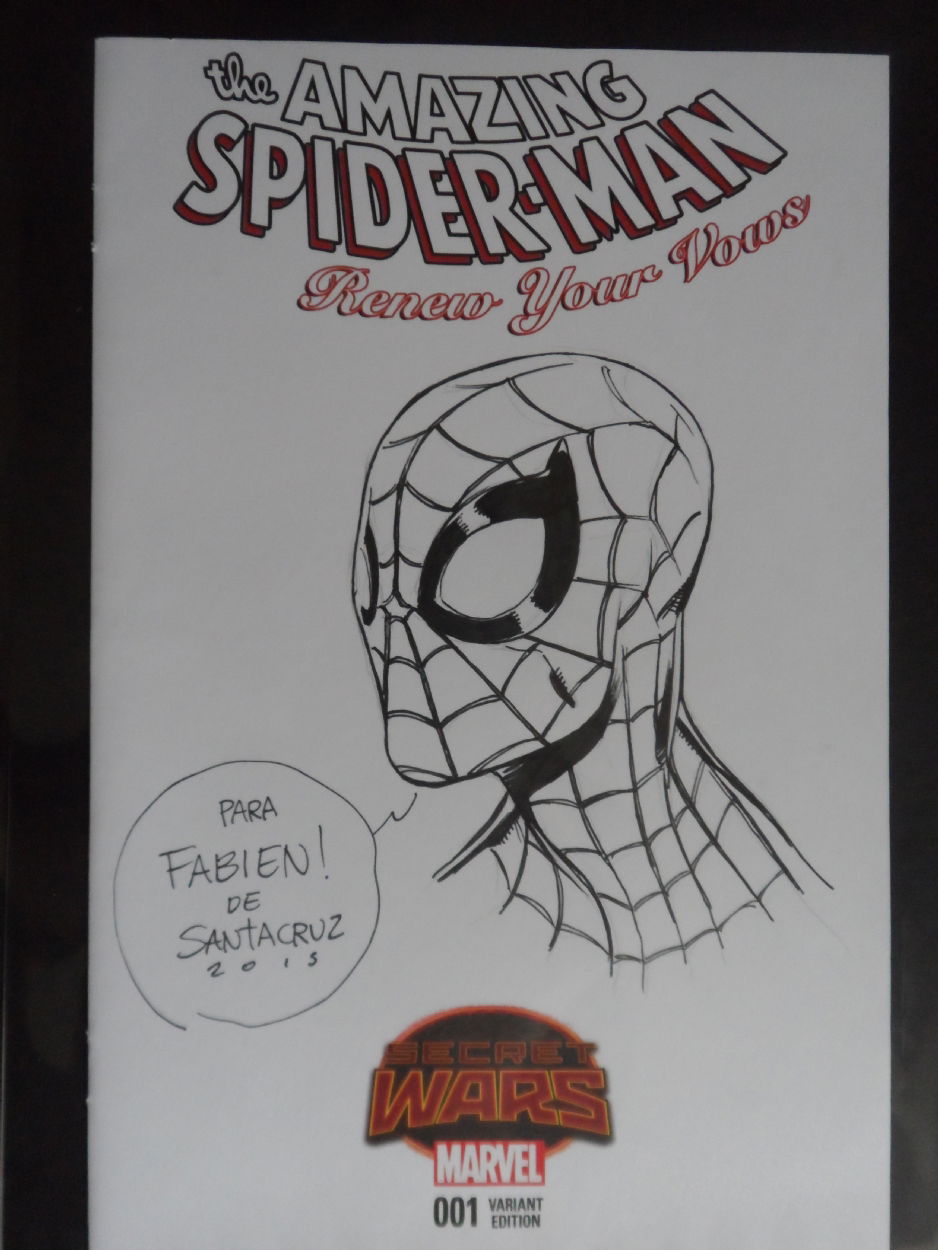 Spiderman Headsketch Juan SantaCruz in Fab P. s My gallery Comic