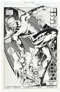 Uncanny Xmen/ Archangel title splash - Jae Lee (1992) Comic Art