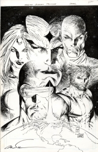 Xmen Messiah Complex 1 and TPB cover by Marc Silvestri / Mr. Sinister, Wolverine (2007), Comic Art