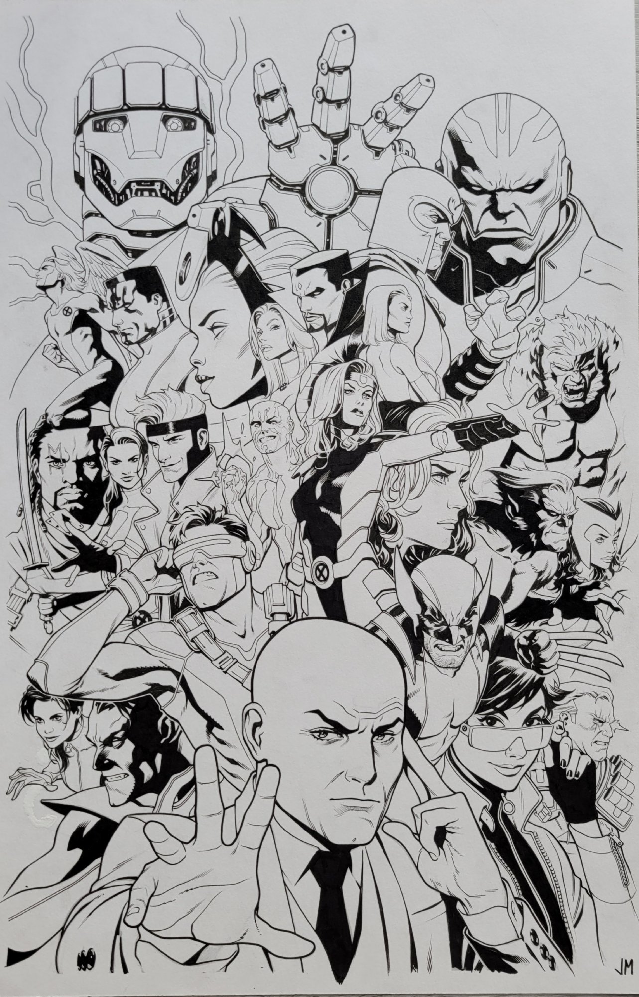 Xmen 60th Anniversary Cover And Card Art Wolverine Apocalypse Magneto Mr Sinister Emma
