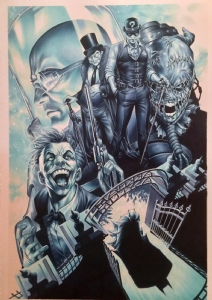 Detective Comics 995 cover by Mark Brooks/ Batman, Joker, Mr. Freeze, Riddler, Penguin, Scarecrow (2019), Comic Art