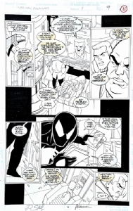 Spiderman the Animated Series/ Black Suit Spiderman, Eddie Brock, Comic Art
