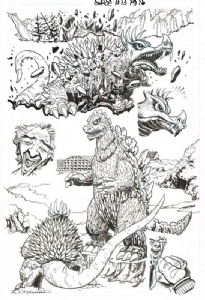 Godzilla: Rulers of Earth 2 cover, in E C's Covers: <font color=#0080FF><b> GODZILLA</b></font> Comic Art Gallery Room