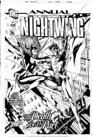 Nightwing Annual #2 Cover art by Joe Bennett Original Robin and Batgirl  Comic Art