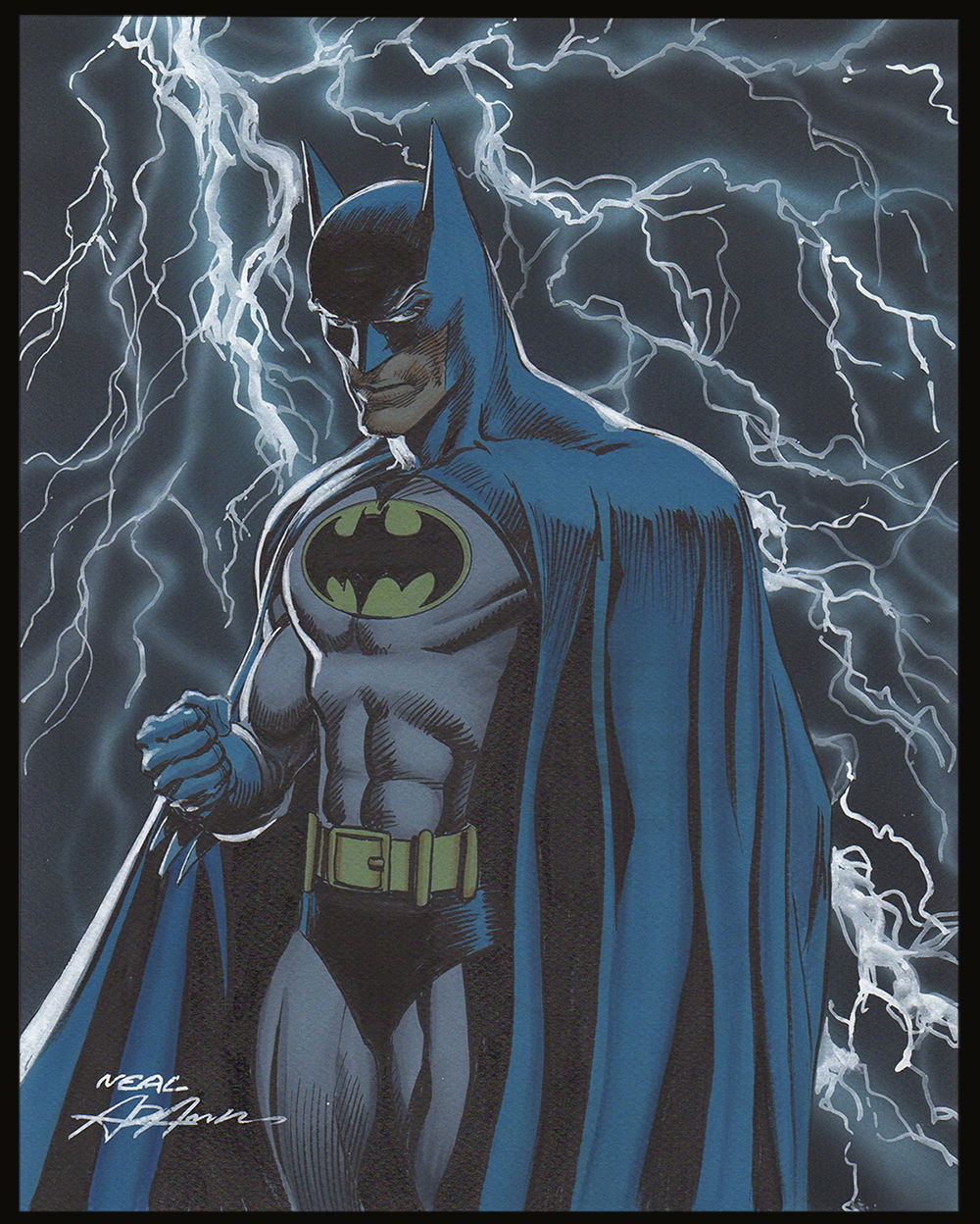 The Batman By Neal Adams , In Rob Hughes's SOLD Comic Art Gallery Room