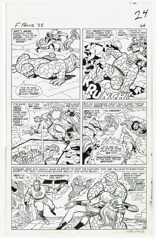 FF #38-p14. kirby/stone , in M M60's Gallerie MM60 Comic Art Gallery Room