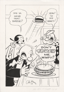 Popeye Issue #131 Cover Recreation by George Wildman Comic Art