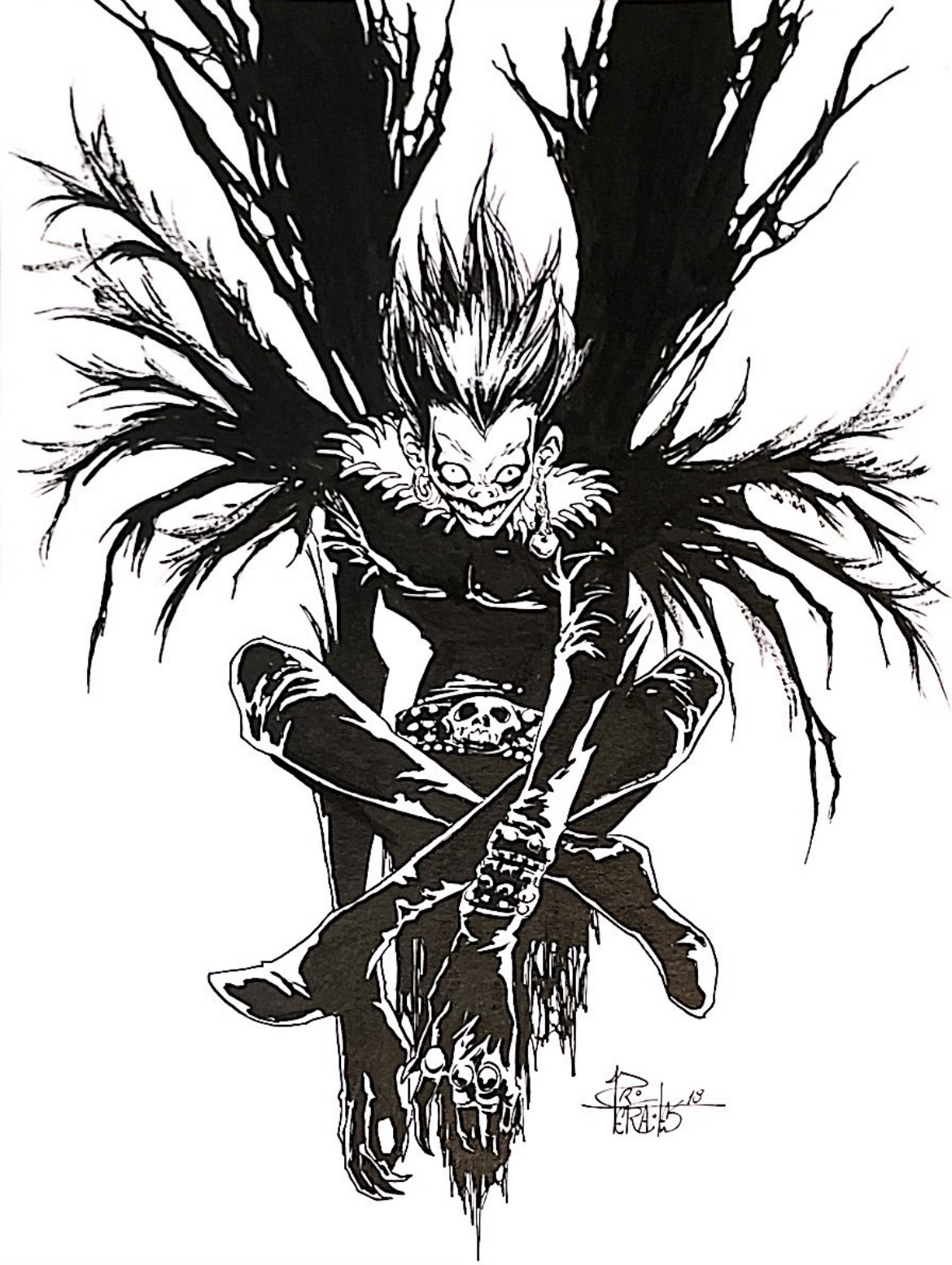 Details more than 150 ryuk death note sketch