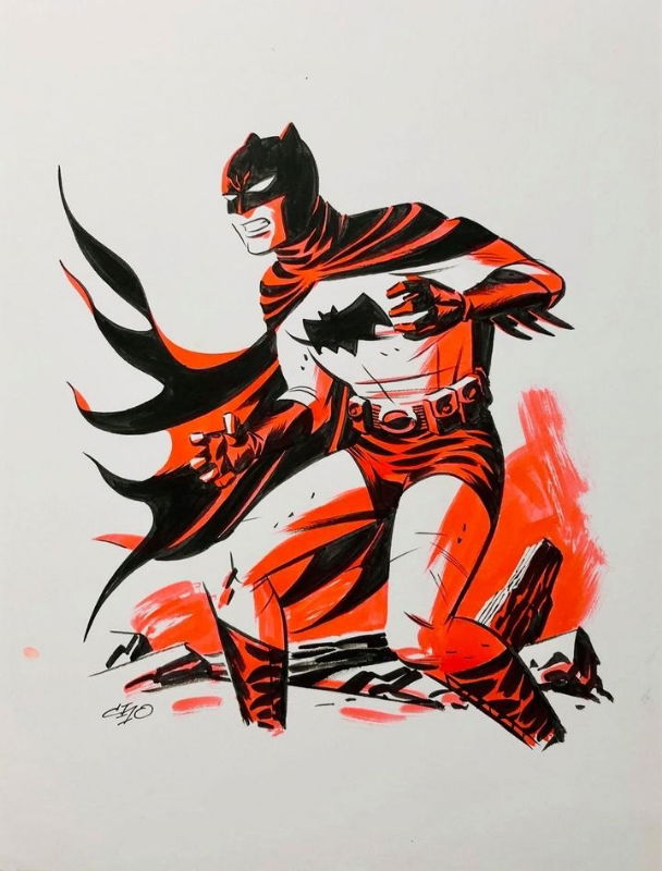 Batman illustration by Michael Mike Cho, in R M's For Sale Comic Art ...