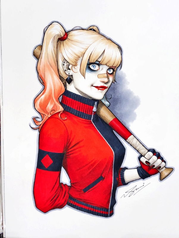 Harley Quinn By Sami Basri In Dan Hos Various Commissions Comic Art Gallery Room 2370