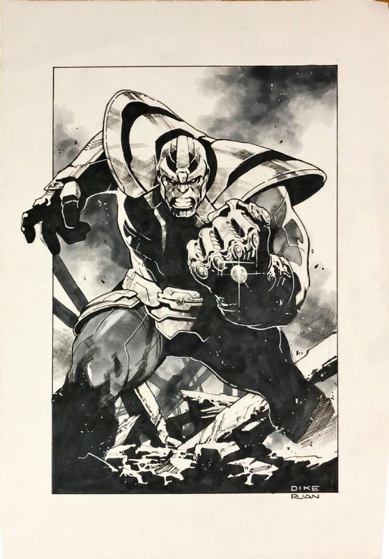 Thanos Commission By Dike Ruan, In Dan Ho's Various Commissions Comic 