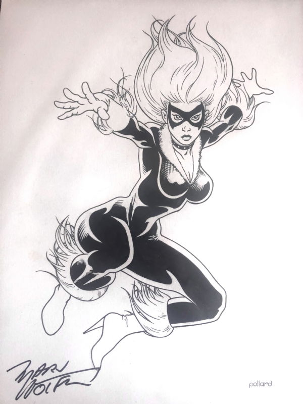 Black Cat - Carlos Gómez, in Rashid BH's Commissions Comic Art Gallery Room