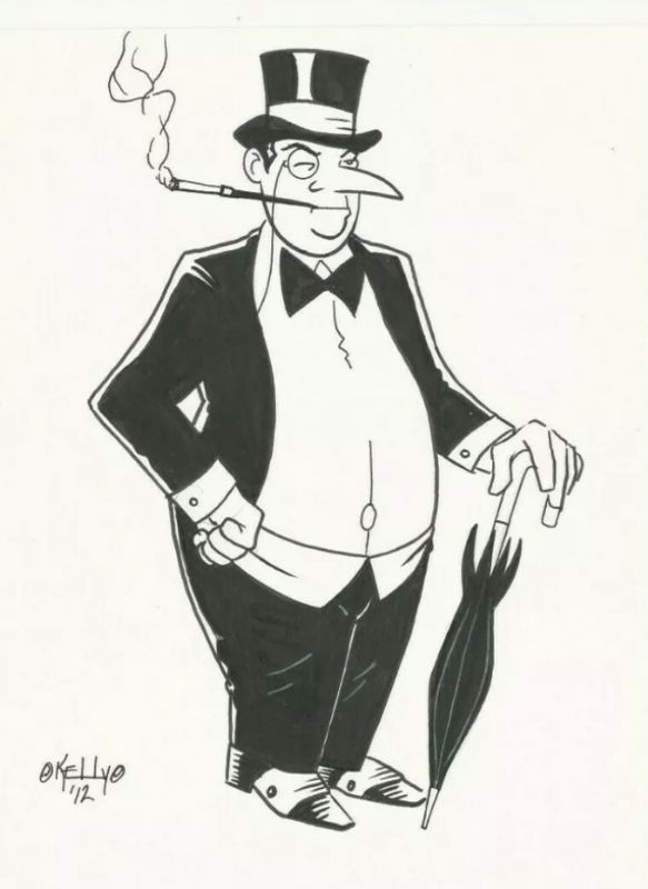 Penguin, in Jack Larsen's DC Batman's Rouges Gallery Comic Art Gallery Room