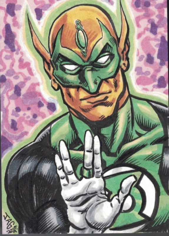 Green Lantern, Saarek, in Jack Larsen's DC Green Lantern Corps 