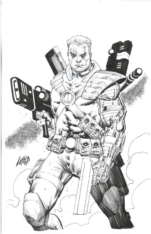 Cable, In Mike A.'s The Fortress Exhibit Room Comic Art Gallery Room