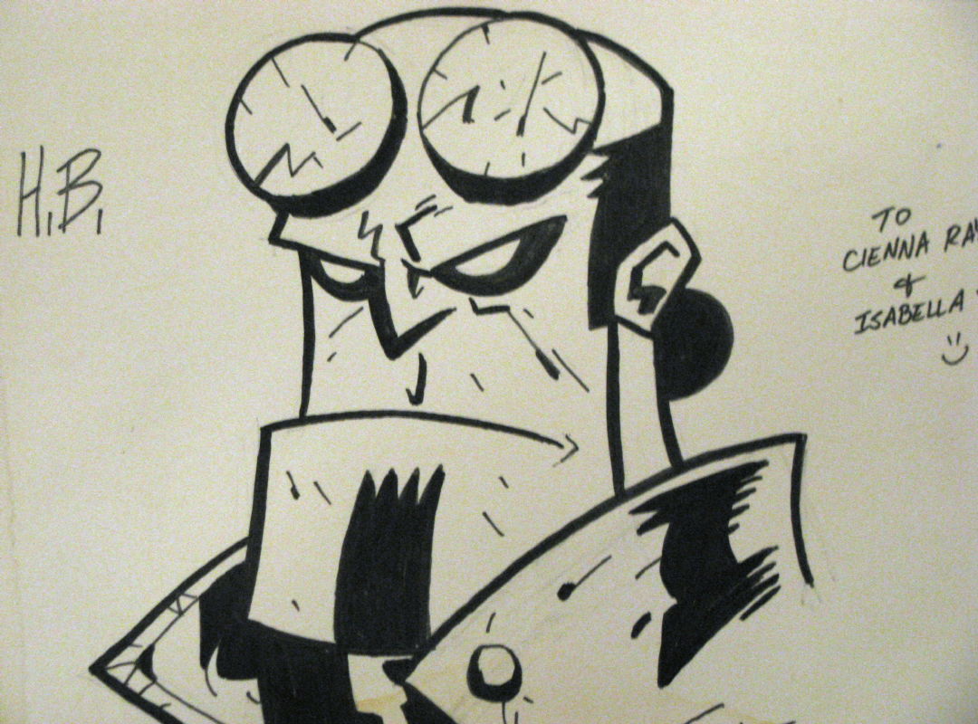 hellboy head sketch by josh howard, in ray blanco's hellboy Comic Art ...