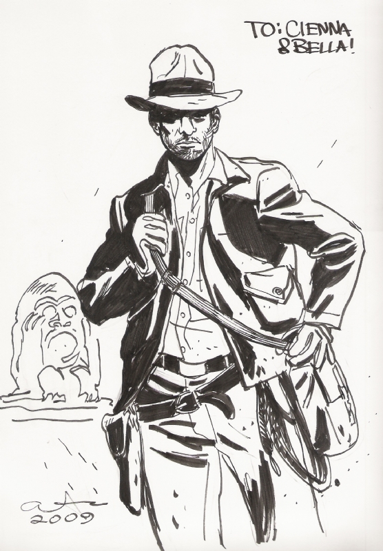 Indiana Jones By Azaceta In Ray Blanco S Indiana Jones Comic Art Gallery Room