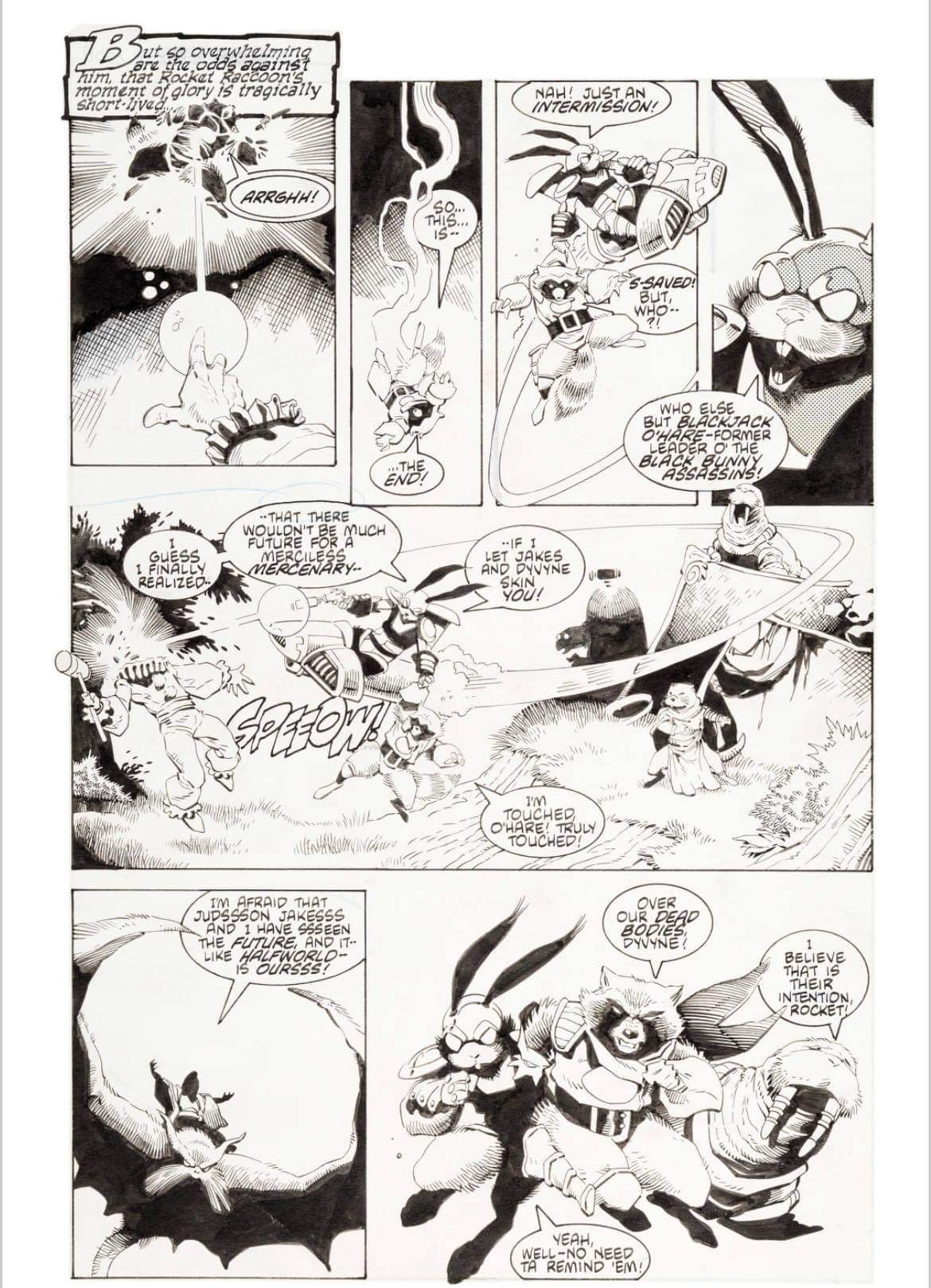 Rocket Raccoon #4, page 18 Comic Art