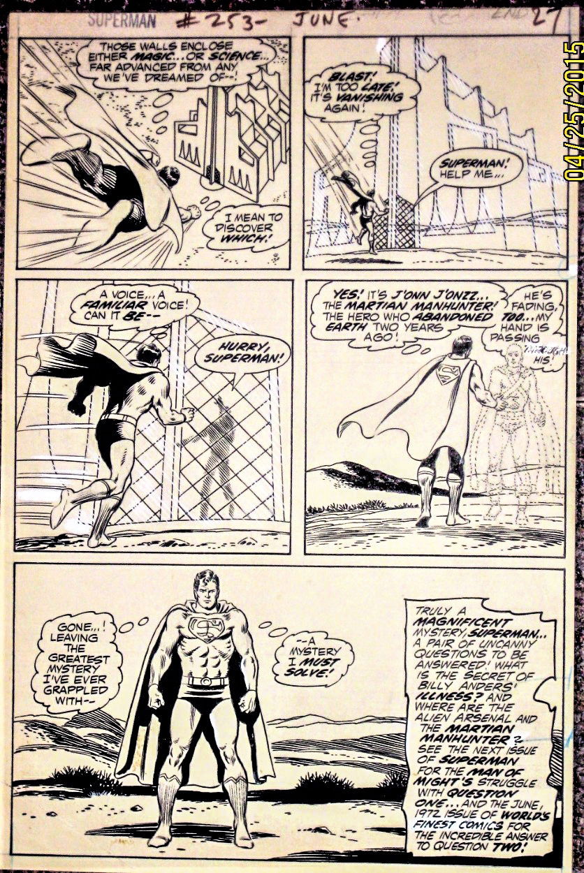 Superman 253, page 27. , in Philip B's My Personal Collection Comic Art ...