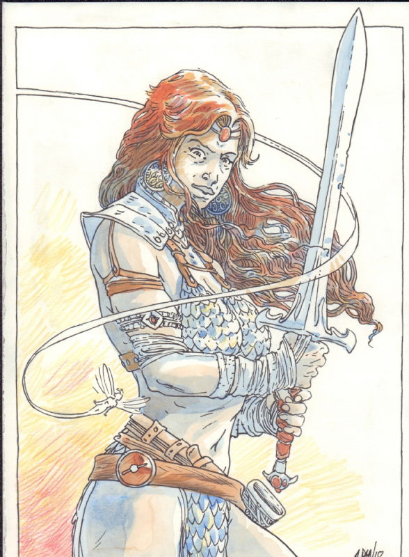 Red Sonja Mix Namta By A Dan In Samuel Amiets Commissions Comic Art Gallery Room 