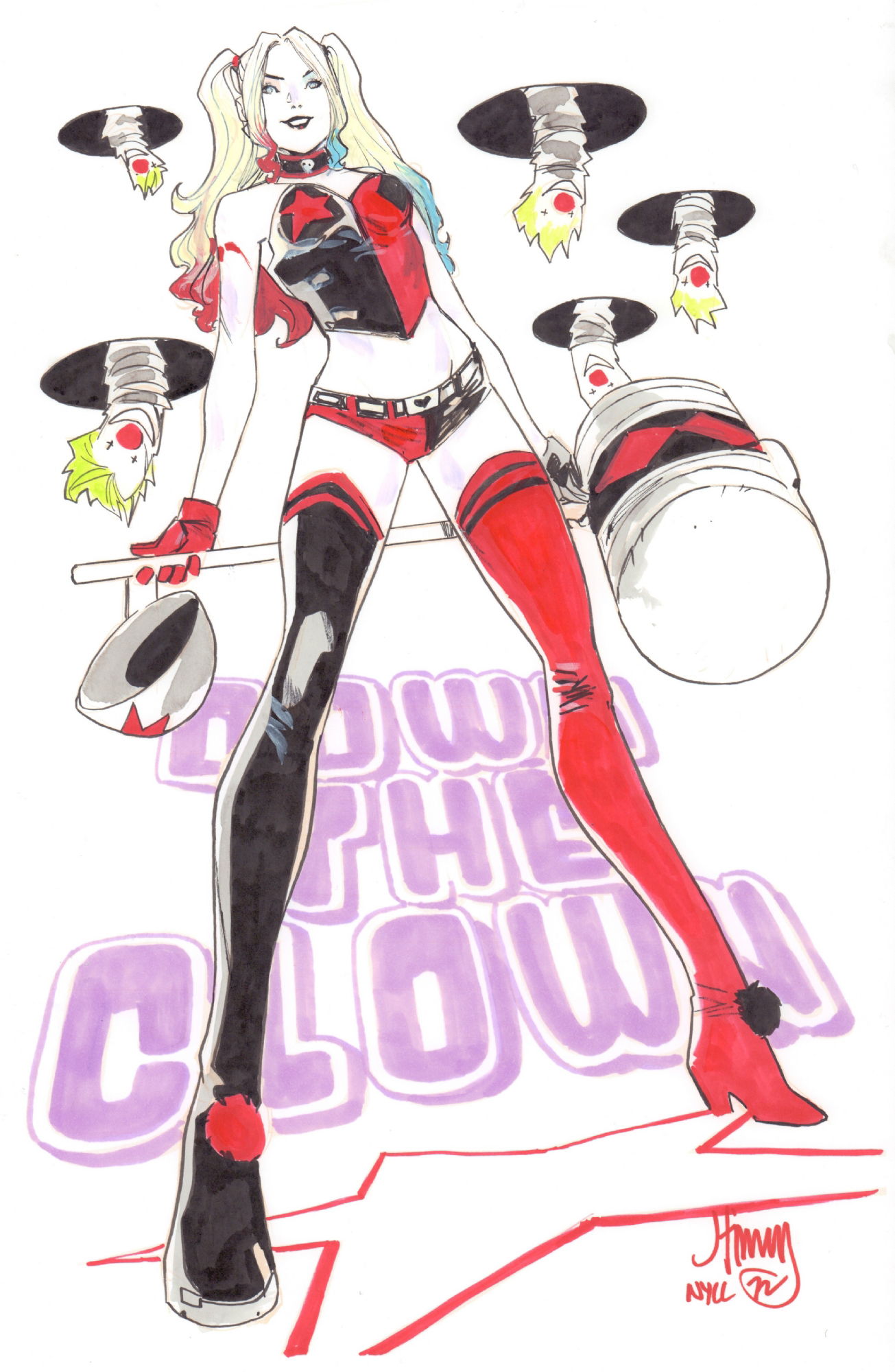 Harley Quinn A3 Commission By John Timms In Samuel Amiets Commissions Comic Art Gallery Room 