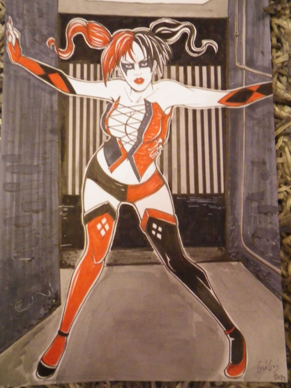 Harley Quinn By Guillaume Mathias In Samuel Amiets Commissions Comic Art Gallery Room 