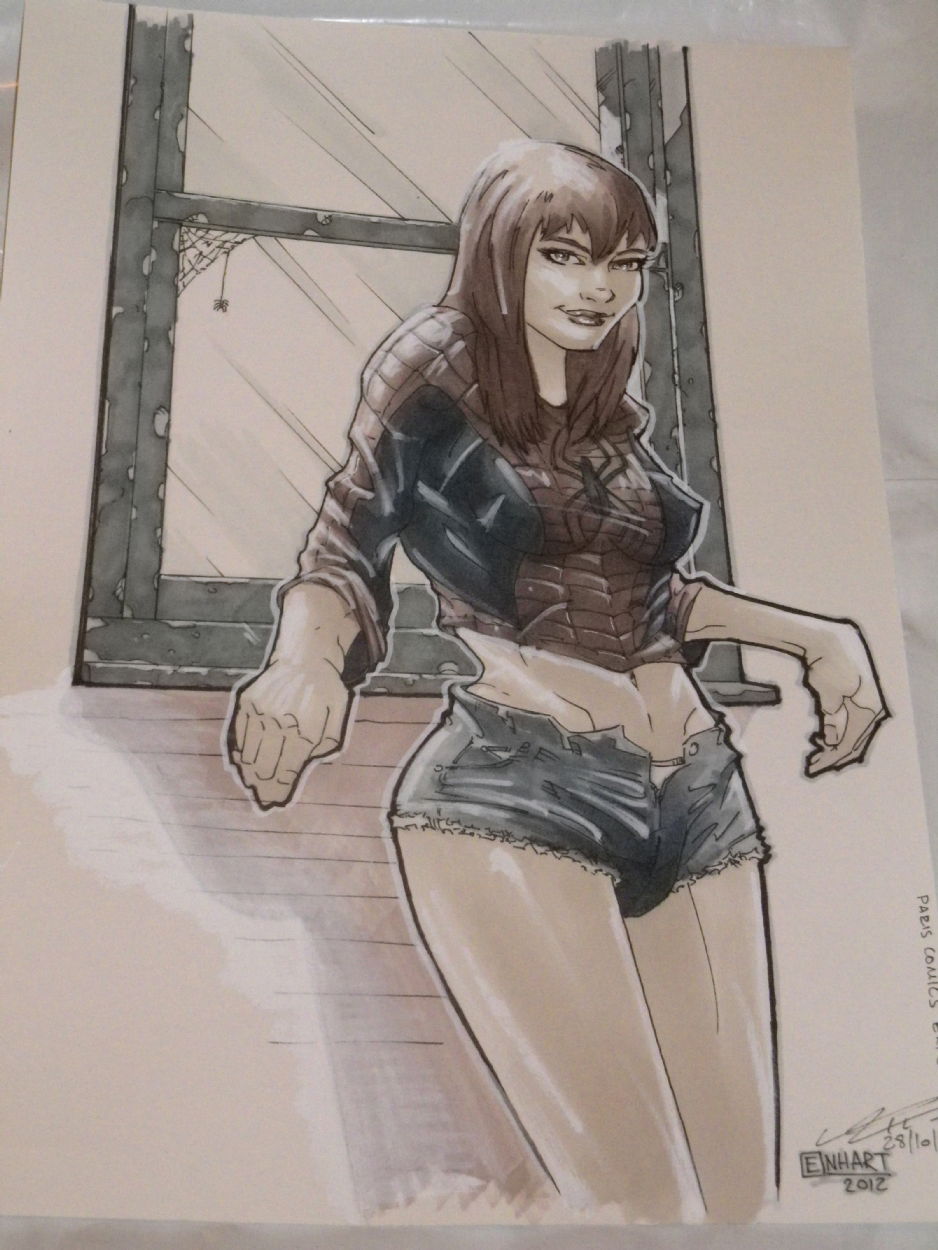 Mary Jane By Kevin Einhart In Samuel Amiets Commissions Comic Art Gallery Room 