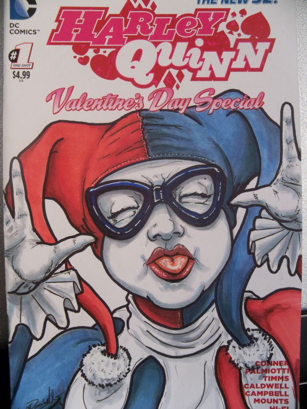 Harley Quinn Valentines Day Special Cover Sketch By Scott Zambetii In Samuel Amiets Blanck 