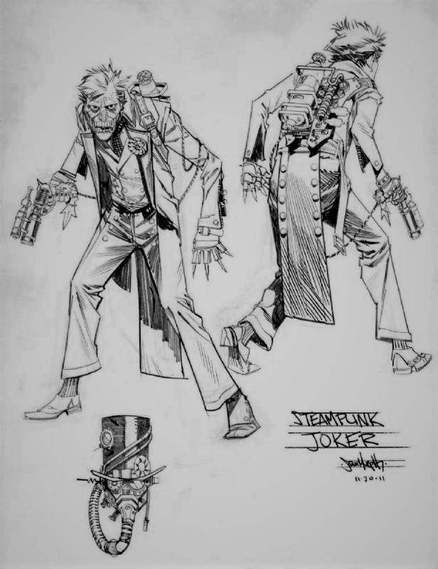 Steampunk Joker Concept Final Design by Sean Murphy, in Annabel